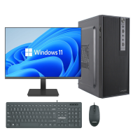 Máy tính đồng bộ HPC V10 AH12400 QC12100 22 Cpu core i3 12100 Main H610 Ram 8gb SSD 256Gb Power 550w hiệu Key mouse có 3 cổng USB Màn hình 21.45 Full HD IPS VGA HDMI có loa đồng bộ thương hiệu